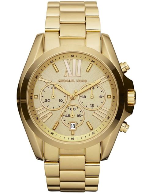 michael kors bradshaw chronograph gold tone unisex watch mk5605|Michael Kors bradshaw.